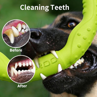 Dog Toys for Aggressive Chewers,¡¾Floatable¡¿ Dog Flying Disc, Dog Tug Toy, Interactive Dog Toys, Dog Teeth Cleaning, Tug of War Dog Toy, Dog Chew Toys, Dog Teething Toys for Catch, Fetch
